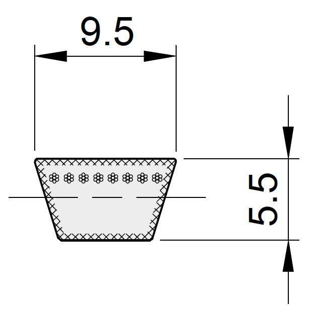 Courroie CONTI-V GARDEN Type 3L