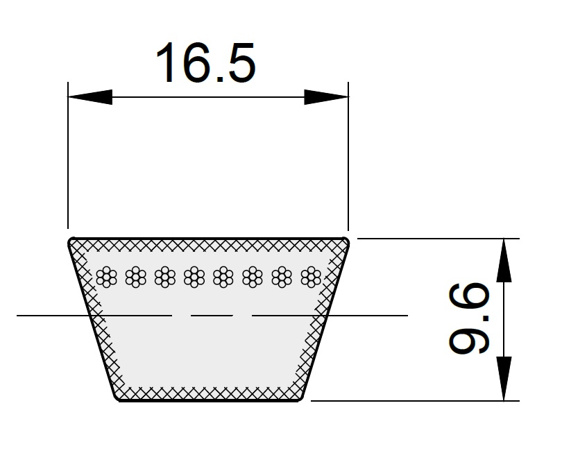 Courroie CONTI-V GARDEN Type 5L