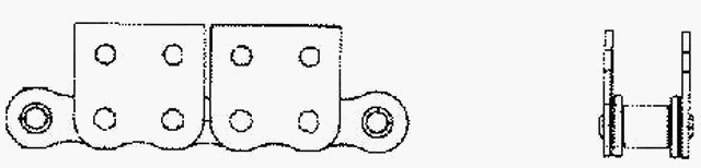 Chaînes à Patte Droite 2 trous des deux côtés