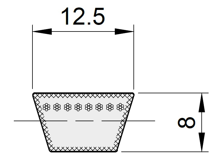 Courroie CONTI-V GARDEN Type 4L