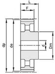 POULIE ACIER L050
