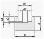 GLISSIERE U0 POUR CH. 9.525 MM