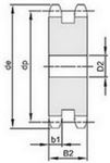 DISQUE PAS 9.525 MM DOUBLE 