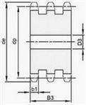 DISQUE PAS 15.875 MM TRIPLE