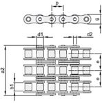 CHAINE BEA PAS 12.7 MM TRIPLE