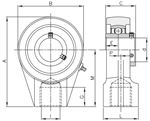 PALIER UCHA 204 ALESAGE 20