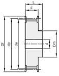 POULIE ACIER H100