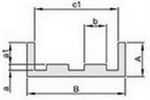 GLISSIERE E0.2 POUR CH. 9.525 DOUBLE