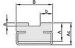 GLISSIERE T0.2 C3A15 POUR CH. 9.525 DOUBLE