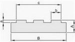 GLISSIERE T0.3 A10 POUR CH. 9.525 TRIPLE