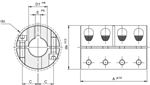 ACC RIGIDE FENDU Ø 6 INOX