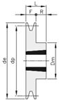 POULIE MA 1 SPA DP 75 (1108)