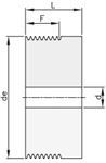 POULIE POLY-V J/8 DIAM 40